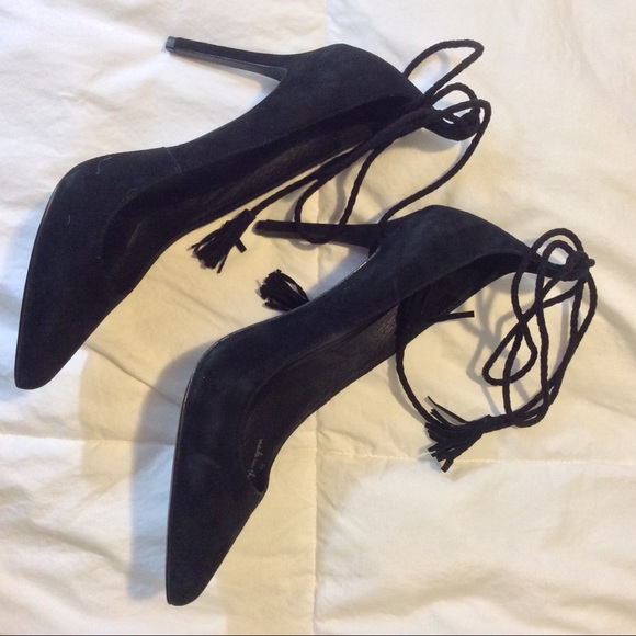 Joie Sz 9 Angelynn Ankle Lace Heels Never worn - Picture 3 of 4